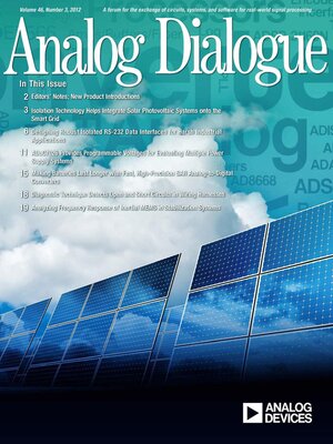cover image of Analog Dialogue, Volume 46, Number 3